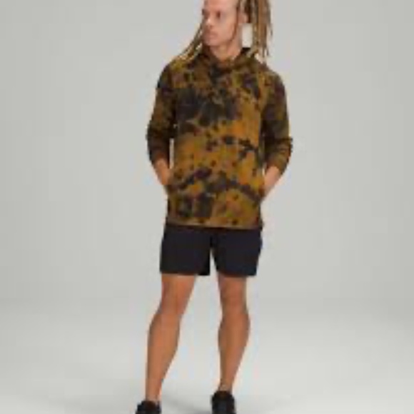 Lululemon Mens Better Everyday Pullover Hoodie XXL Gold Black Camo Tie Dye - Picture 1 of 13